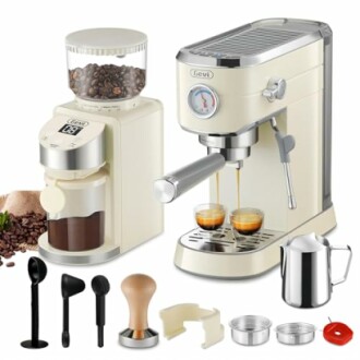 Gevi Espresso Machine 20 Bar with Grinder